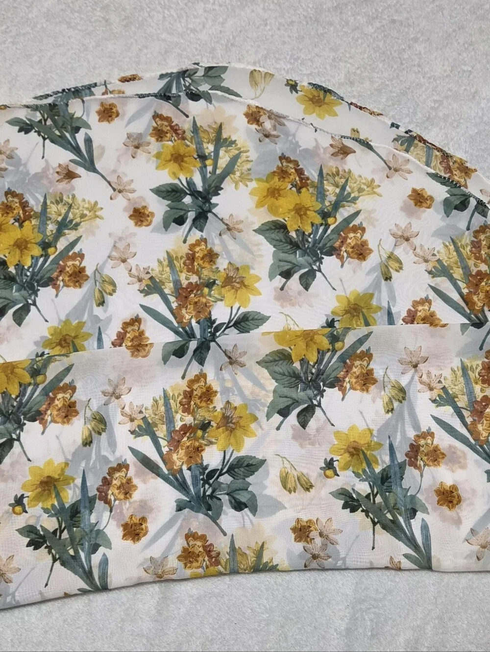 Women’s Floral Yellow & Green Scarf-Style